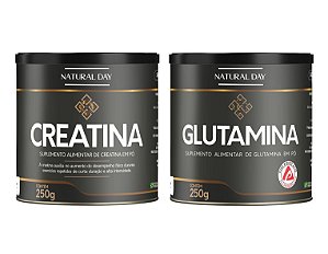 Combo Glutamina + Creatina Lata 250g - Natural Day