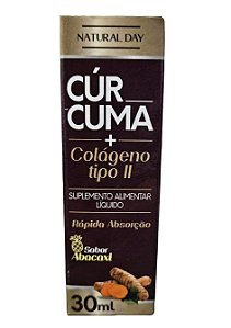 Cúrcuma c/ Colágeno Tipo II 30ml - Natural Day