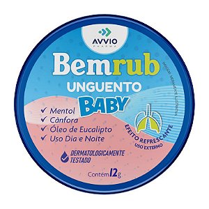 Descongestionante Refrescante Bemrub Baby Bálsamo 12g S/ Display - Avvio