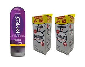 Kit K-Med 2em1 203g + 48uni Preservativo Efeito Retardante Prudence