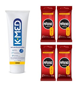 Kit K-Med 100g + 32uni Preservativo Clássico Prudence