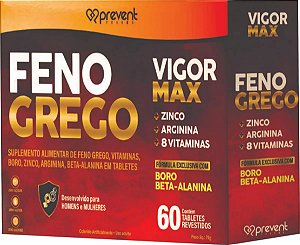 Feno Grego Vigor Max 60 Tabletes - Prevent Pharma