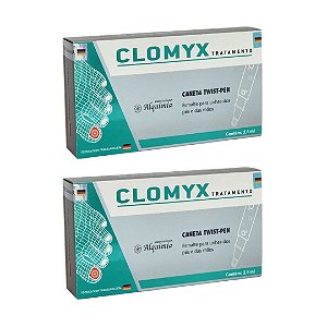 Kit 2uni Clomyx Tratamento 2,5ml Unhas Fungos Bactérias - Alquimia