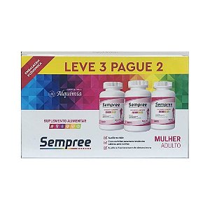 Vitamina Mulher SEMPREE Kit 180 Cáps - Alquimia