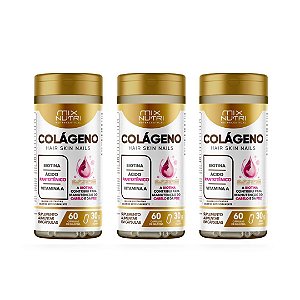 Kit 3uni Colágeno + HSN 30g 60 Cáps - MixNutri