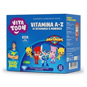 Vitatoon Polivitaminico AZ Sabor Morango 30 Gomas - Maxinutri