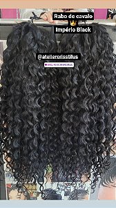 Rabo de cavalo orgânico Lírio lavend cor 1 preto