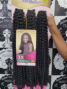 Cabelo Sophia cacheado crochet Braids ser mulher cor 1b preto - Atelier  Cris Stilus Império Black