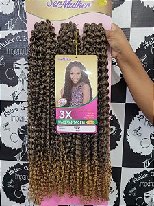 Cabelo Sophia cacheado crochet Braids ser mulher cor T1b/27 - Atelier Cris  Stilus Império Black