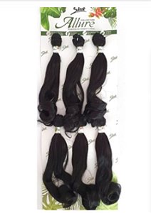 Cabelo orgânico Allure petúnia cor 1b preto