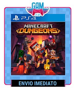 Minecraft Dungeons  - Playstation 4 - Edição Padrão - Midia Digital
