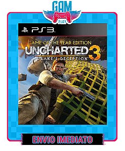 Uncharted 3 Drakes Deception Game Of The Year Edition -  Playstation 3 - Midia Digital
