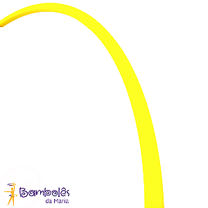 Bambolê Polipro 5/8 Profissional Colapsável Amarelo Flúor