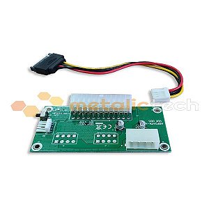 Placa Add2psu - Sincronizador de fontes - Sata / Molex - Power supply