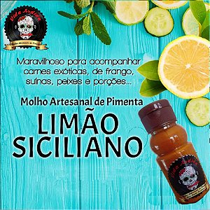 Molho artesanal de pimenta com LIMÃO SICILIANO -  https://www.vidaardida.com.br/