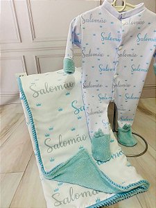 Manta Oxfordine com Microfibra e Macacão.
