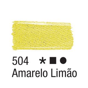 Tinta para tecido 37ml Acrilex 504 Amarelo Limão
