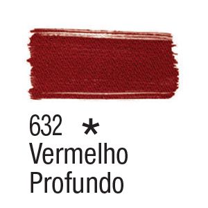 Tinta para tecido 37ml Acrilex 632 Vermelho Profundo