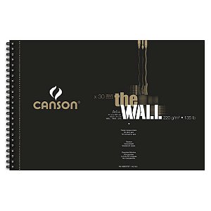 Sketchbook The Wall 220 g/m² A4+ Canson 30 folhas