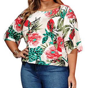 blusa tropical