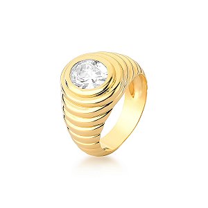 ANEL FORMAS OVAL G - OURO 18K