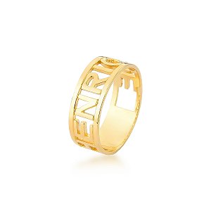 Anel Name - Joia em ouro 18k