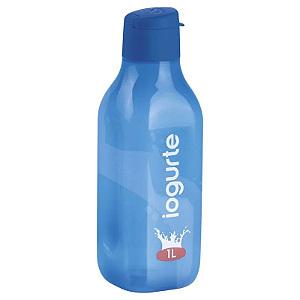 Tupperware Garrafa Eco Tupper Quadrada 1L Iogurte