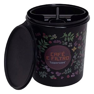 Tupperware Caixa Café e Filtro Floral