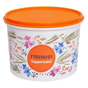 Tupperware Caixa Farinha 1,8Kg Floral