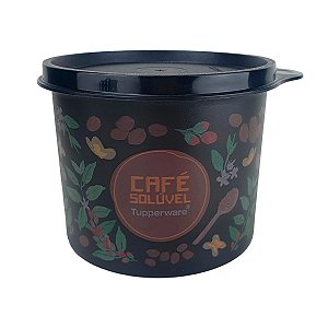 Tupperware Redondinha Café Solúvel Floral 150g