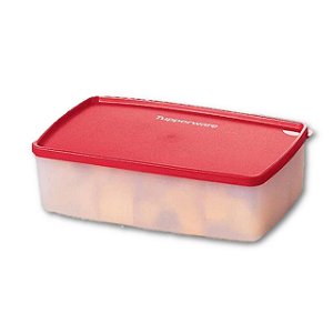 Tupperware Caixa ideal 1,4L Incolor Vermelha