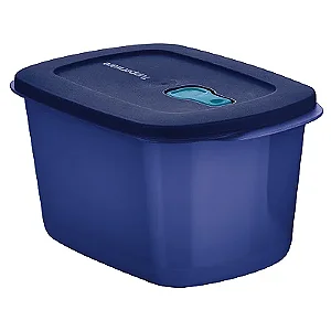 Tupperware Tigela Cristalwave Retangular GII 2,3L Azul