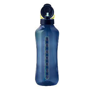 Tupperware Garrafa Aquavibe com Canudo 2L Azul Mar Profundo
