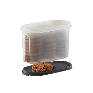 Tupperware Modular Oval 1,1L Tampa Preta