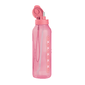 Tupperware Garrafa Aquavibe com Canudo 1,2L Rosa Quartzo