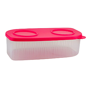 Tupperware Fresh Box Retangular 1L Rosa Flamingo