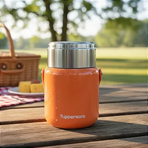 Tupperware Pote Térmico 1L  Laranja