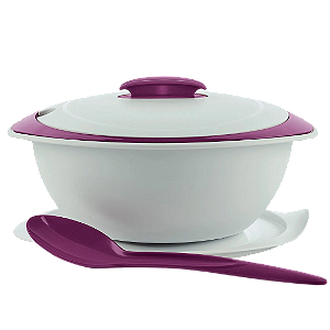 Tupperware Tigela Thermo 2,5L Branca Beringela