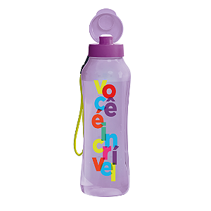 Tupperware Garrafa Aquavibe 1,2L Lilás Você é Incrível