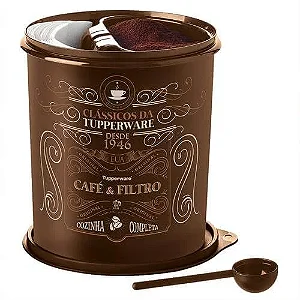 Tupperware Caixa Café e Filtro Clássicos