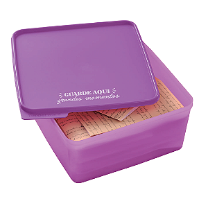 Tupperware Basic Line 5L Lilás Guarde Aqui