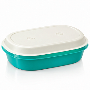 Tupperware Travessa Oval Actualite 2L Verde Branca