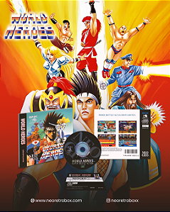 WORLD HEROES NEOGEO CD / NEOGEO CDZ / COMPATIVEL COM NEO4ALL DREAMCAST