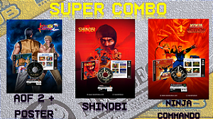 GOLDEN 1992 1993 HIPHOP DVD 90's 2枚セット SUPER COMBO ART OF FIGHTING 2 + POSTER A3 PLUS COM PROTEÇÃO EXTRA