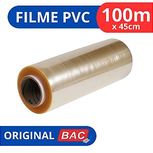 Rolo Bobina Plastico De Filme Pvc 45cm X 100 Metros