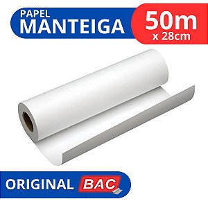 Rolo De Papel Manteiga 28 Cm X 50 Metros