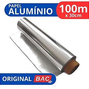 Rolo De Papel Alumínio 30 Cm X 100 Metros