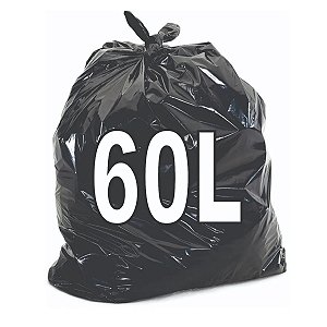 Fardo 100 Sacos de Lixo 60 Litros