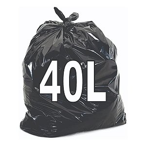 Fardo 100 Sacos de Lixo 40 Litros