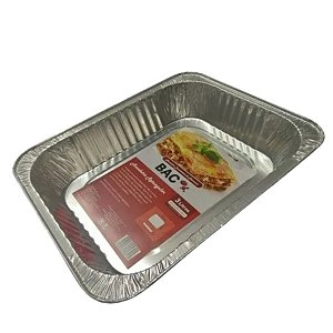 Assadeira Bandeja De Aluminio Retangular 3000ml 3l Descartavel